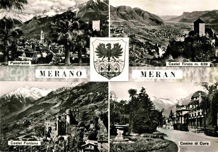 Meran Merano Panorama Schloss Tirol Brunnenburg Kurhaus
