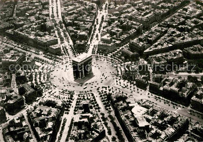 Paris Fliegeraufnahme Triumpfbogen