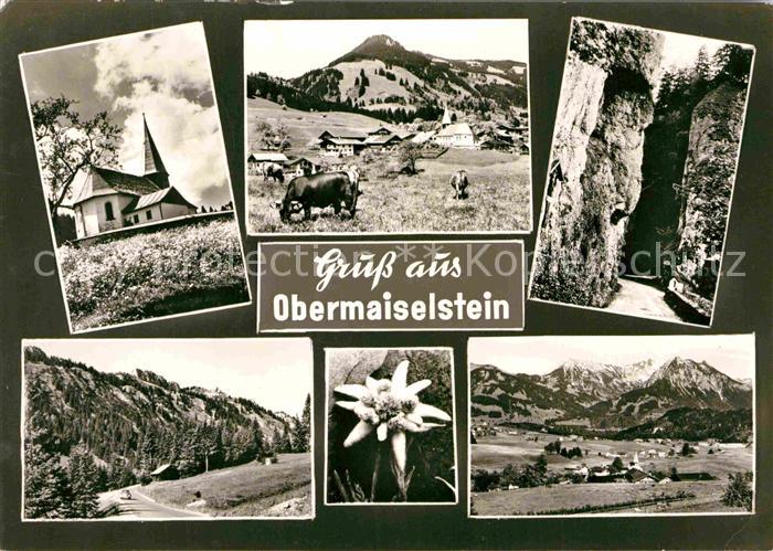 Obermaiselstein Kapelle Weide Panorama Edelweiss