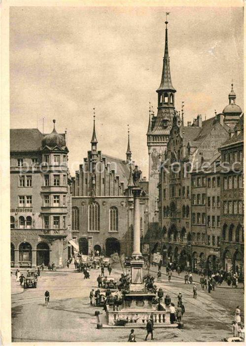Muenchen Bayern Marienplatz