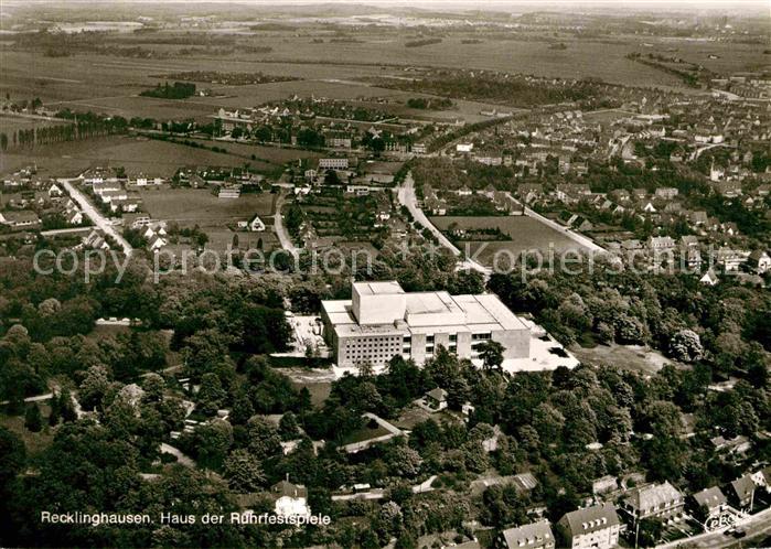 Recklinghausen Westfalen Fliegeraufnahme Haus der Ruhrfestspiele