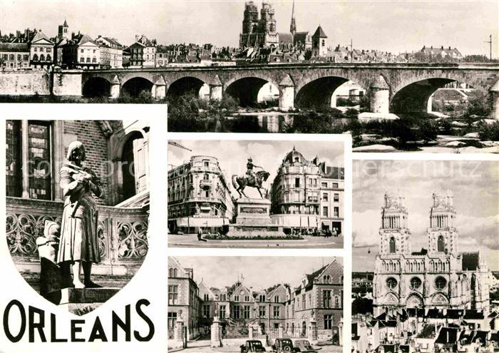 Orleans Loiret Jeanne d Arc Le Martroi Hotel de Ville Kathedrale