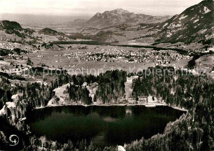 Oberstdorf Fliegeraufnahme Freibergsee