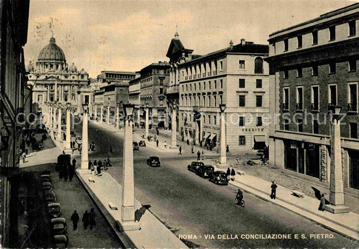 Roma Rom Via Della Conciliazione  e San Pietro
