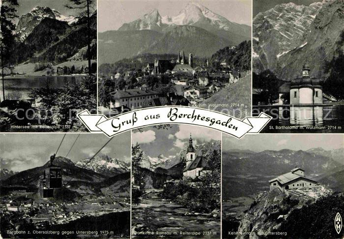 BERCHTESGADEN Bayern Hintersee Bergbahn Obersalzberg Ramsau Reiteralpe