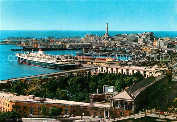 Genova Genua Liguria Hafenpanorama
