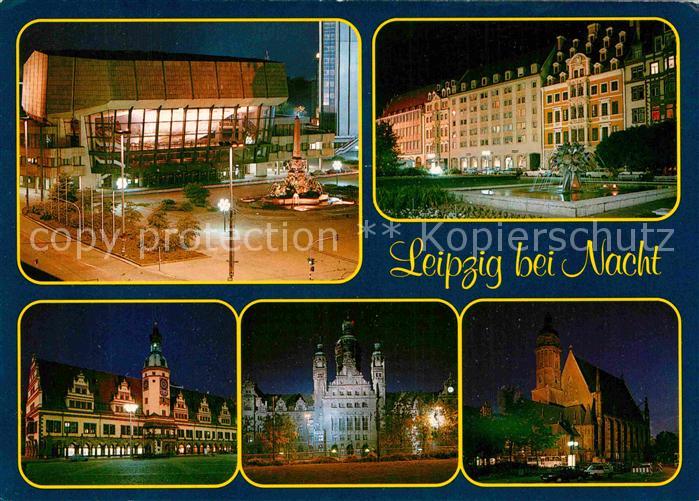 LEIPZIG Sachsen Nachtansichten