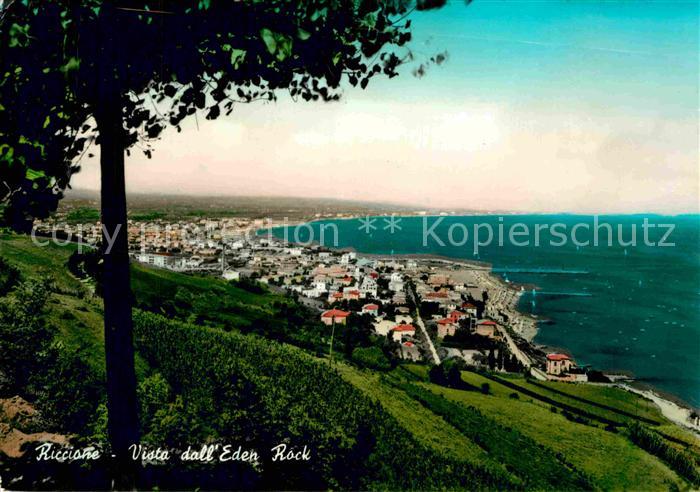 Riccione Blick vom Berg Eden
