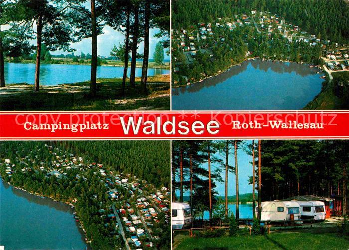 Wallesau Campingplatz Waldsee Fliegeraufnahme
