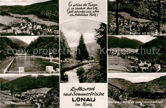 Lonau Landschaftspanorama Schwimmbad Heuerblick Mariental Franzosenkopf Kirchtal