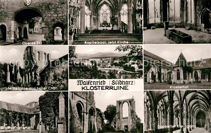 Walkenried Klosterruine Tor Chor Klosterhof Kapitelsaal Kreuzgang