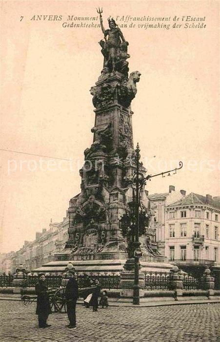Anvers Antwerpen Monument de l'Affranchissement de l'Escaut