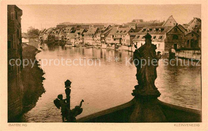 Bamberg Kleinvenedig an der Regnitz Kupfertiefdruck