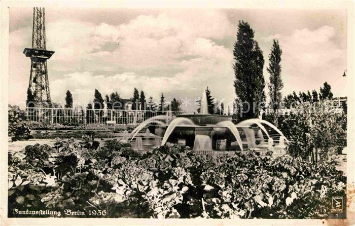 BERLIN  CITY Funkausstellung Springbrunnen