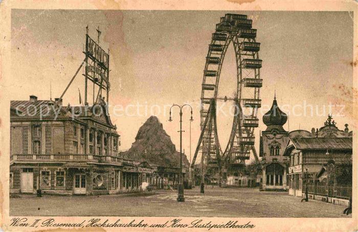 Wien Riesenrad Hochschaubahn Kino Lustspieltheater Prater