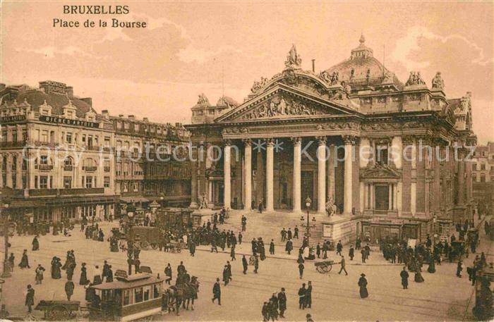 Bruxelles Bruessel Place de la Bourse Boerse