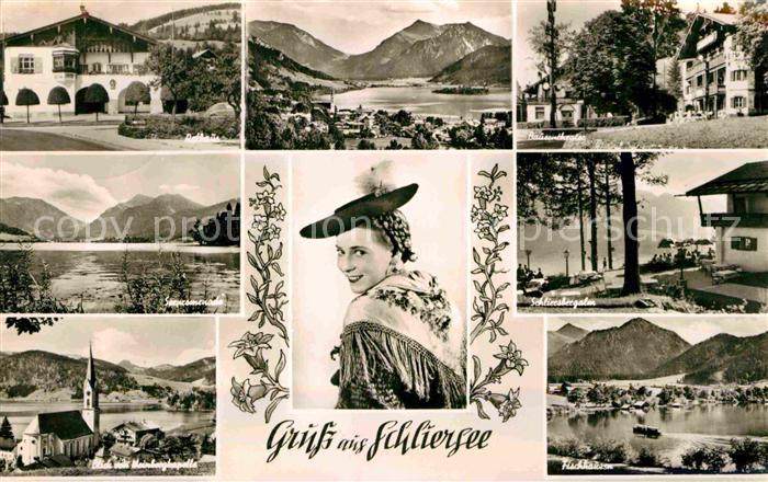 Schliersee Rathaus Alpenpanorama Alm Kapelle Bauerntheater See Trachten