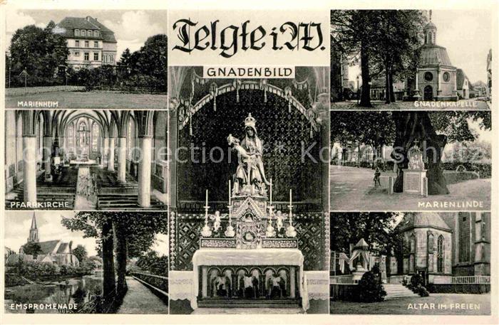 Telgte Warendorf Marienheim Pfarrkirche Gnadenbild Kapelle Marienlinde Altar Ems