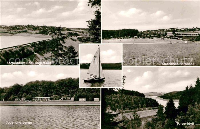 Sorpesee Sauerland Sorpedamm Langscheid Strandbad Jugendherberge Landschaftspano