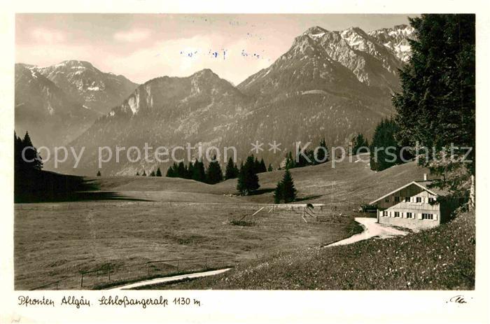 Pfronten Ostallgaeu Bayern Schlossangeralp Berggaststaette Alpenpanorama