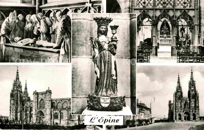 L Epine Marne La Mise au Tombeau Basilique Notre Dame Interieur La Vierge venere