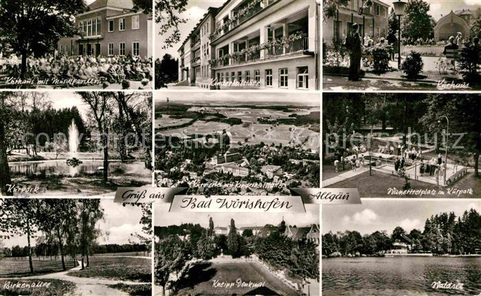 Bad Woerishofen Kurhaus Musikpavillon Kurpark Birkenallee Kinderheilstaette Knei