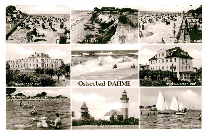 Dahme Ostseebad Strand Hohes Ufer Promenade Holsteinischer Hof Hamburger Hof Bad