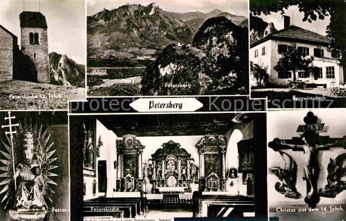 Petersberg Inn Peterskirche Altar Petrus Christus Heiligenfiguren Bergwirtschaft