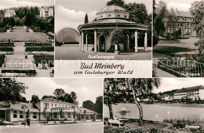 Bad Meinberg Berggarten Quellentempel Kurpark Wandelhalle Stausee
