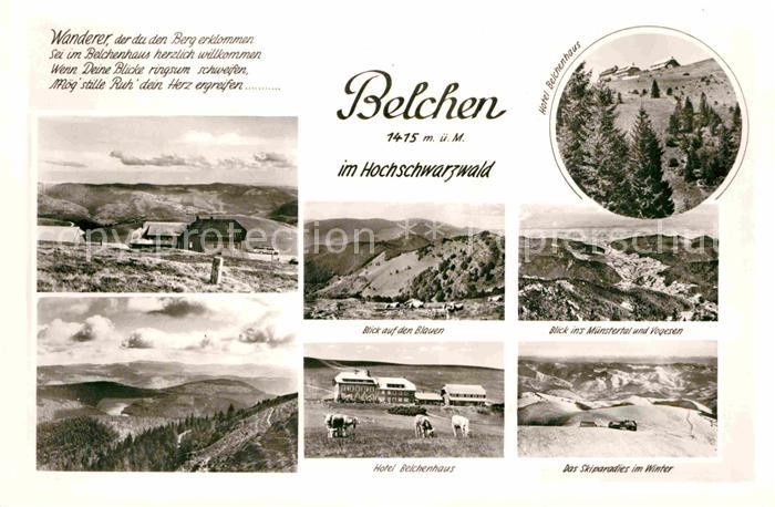 Belchen Baden Hotel Belchenhaus Landschaftspanorama Schwarzwald Gedicht