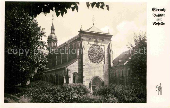 Ebrach Oberfranken Basilika mit Rosette