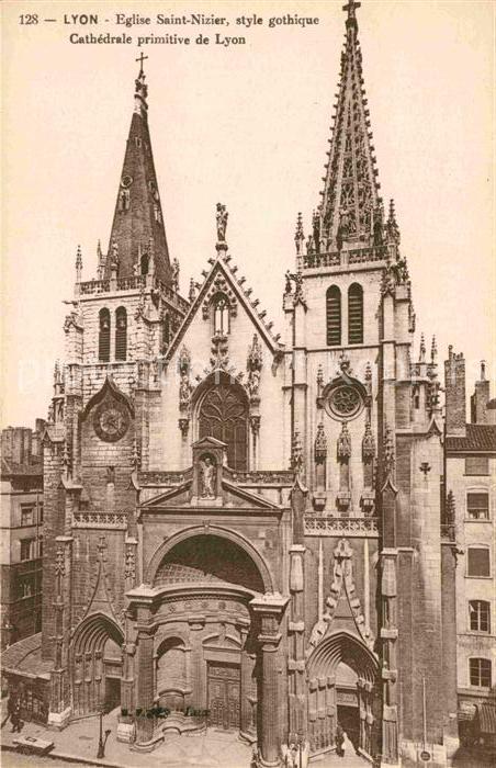 Lyon France Eglise Saint Nizier style gothique Cathedrale