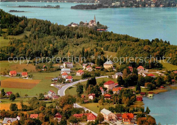 Reifnitz Woerthersee am Woerthersee Fliegeraufnahme