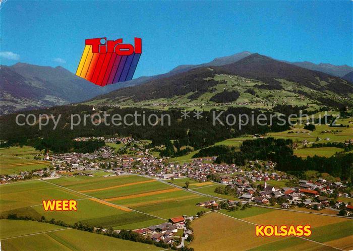 Weer Tirol und Kolsass Fliegeraufnahme