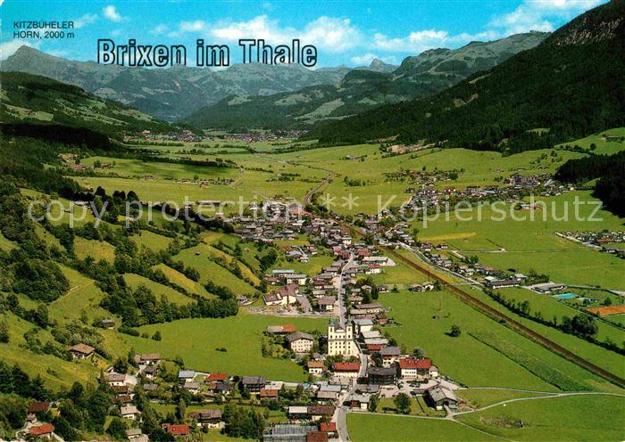 Brixen Thale mit Kitzbueheler Horn Kitzbueheler Alpen Fliegeraufnahme