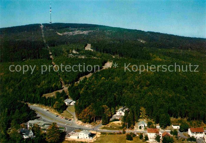 Fleckl Tagesgaststaetteam Ochsenkopflift Fichtelgebirge Fliegeraufnahme