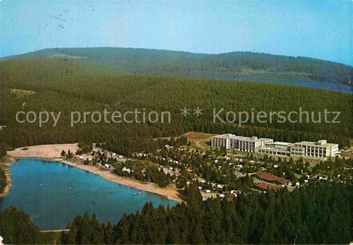 Hahnenklee-Bockswiese Harz Campingplatz am Kreuzeck Fliegeraufnahme