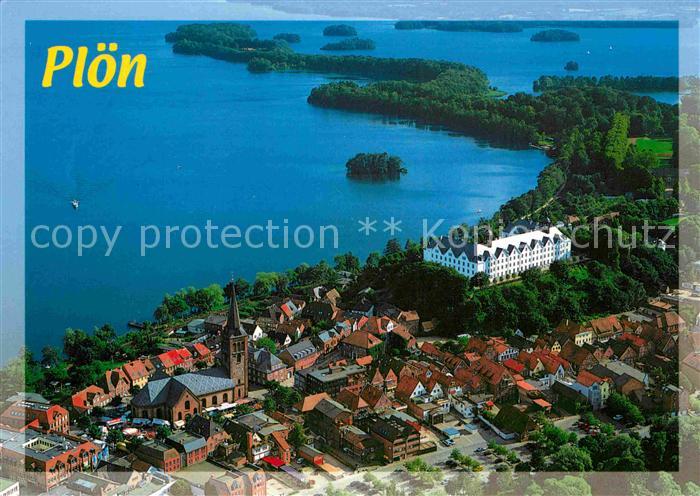 Ploen See Schloss Holsteinische Schweiz Fliegeraufnahme