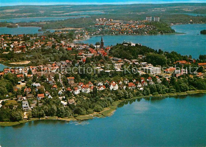 Ploen See Holsteinische Schweiz Fliegeraufnahme