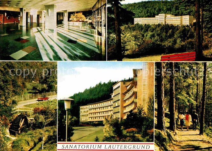 Schwabthal Sanatorium Lautergrund Wanderweg im Wald