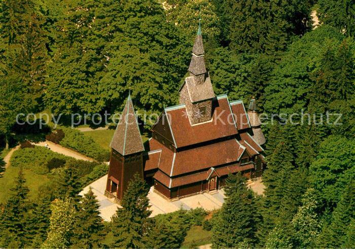 Hahnenklee-Bockswiese Harz Nordische Stabkirche Fliegeraufnahme
