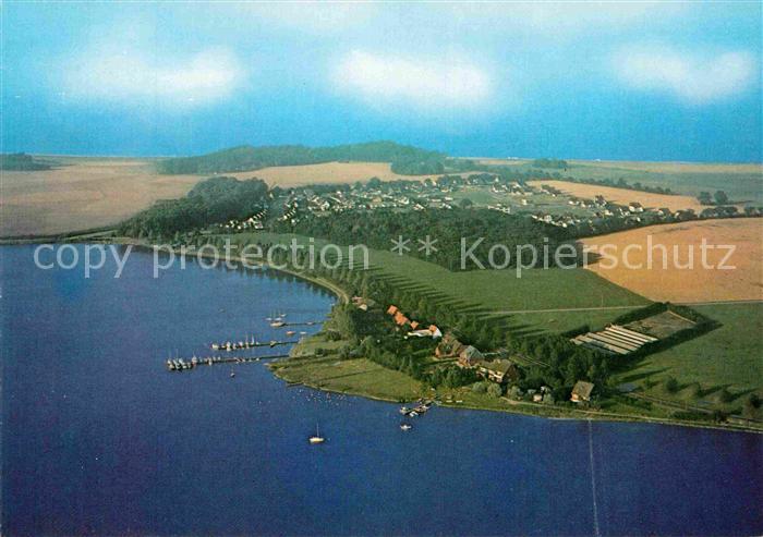 Maasholm Schlei mit Exhoeft Bad Maasholm Ostsee Fliegeraufnahme