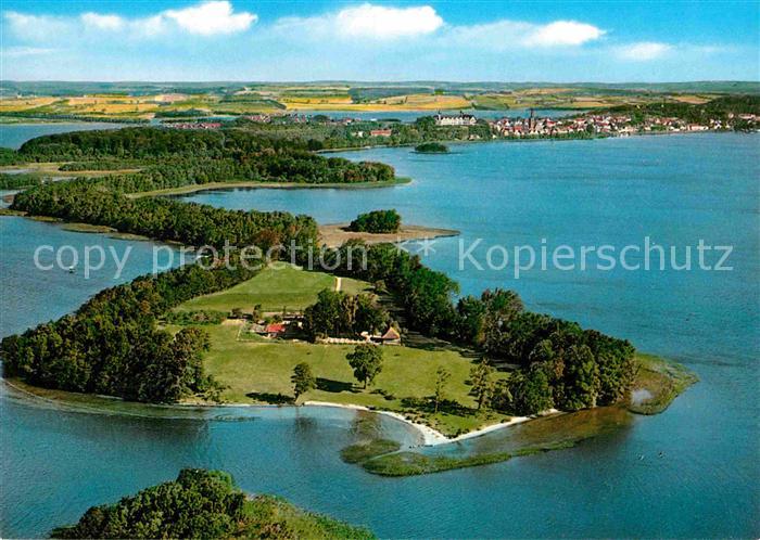 Ploen See Prinzeninsel Holsteinische Schweiz Fliegeraufnahme