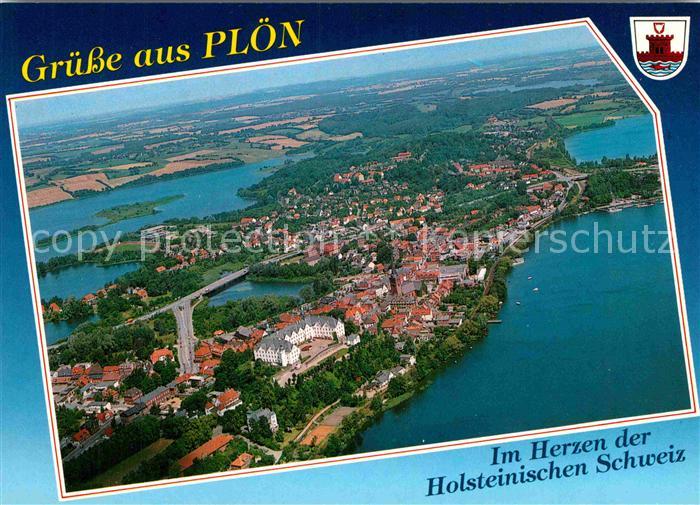 Ploen See Holsteinische Schweiz Fliegeraufnahme