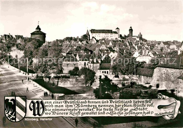 Alt Nuernberg Hallertor Altstadt Schloss Gedicht
