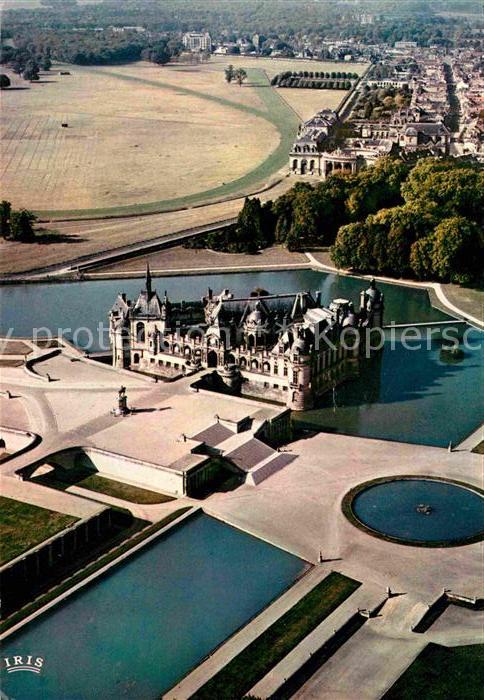 Chantilly Chateau vue aerienne