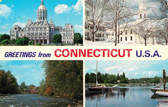 Connecticut US-State Capitol in Hartford Litchfield hills Long Island