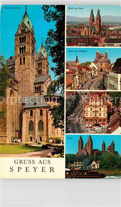 Speyer Rhein Dom Blick vom Altpoertel Ehemaliges Kaufhaus Historisches Gebaeude