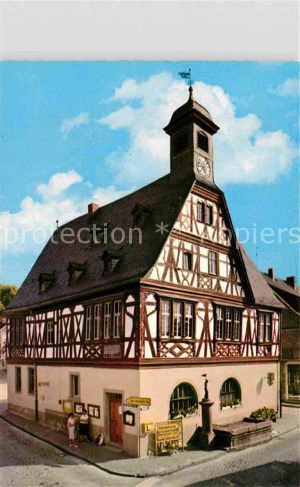 Seeheim-Jugenheim Rathaus 16. Jhdt. Fachwerkhaus Luftkurort an der Bergstrasse