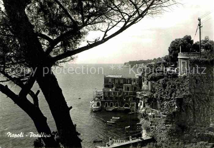 Posillipo Haeuserpartie am Meer Kueste